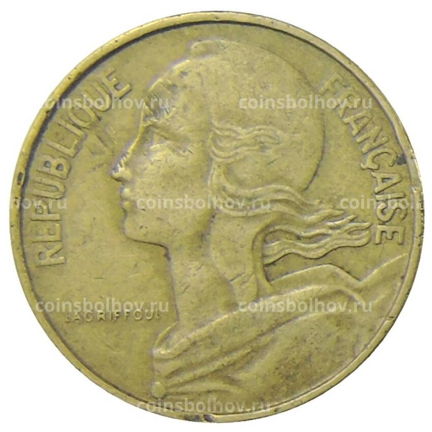 Монета 10 сантимов 1962 года Франция (вид 2)