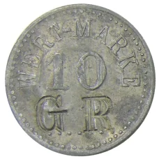 Монета Платежный жетон 10 марок Германия (аверс)