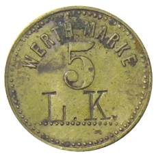 Монета Платежный жетон 5 марок Германия (аверс)