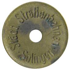 Монета Жетон на 1 поездку на трамвае Германия — город Золинген (аверс)