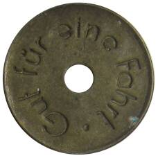 Монета Жетон на 1 поездку на трамвае Германия — город Золинген (реверс)