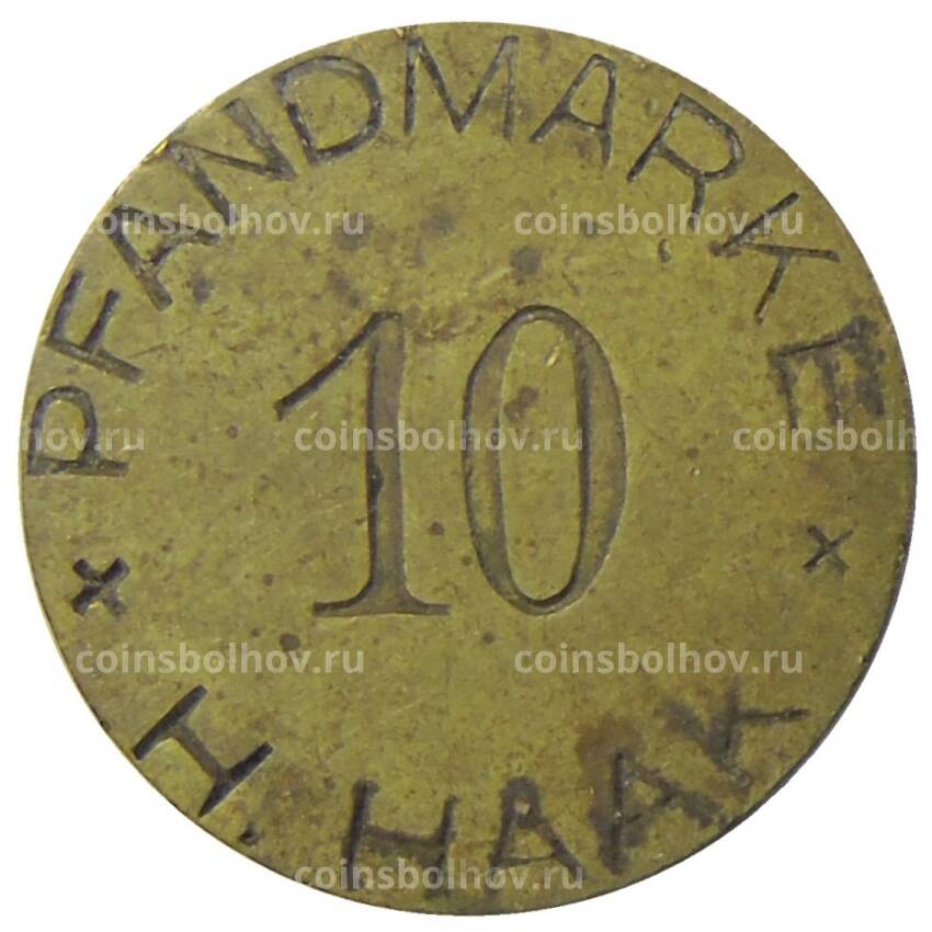Монета Жетон рекламный 10 френдмарок Н.НААК Германия