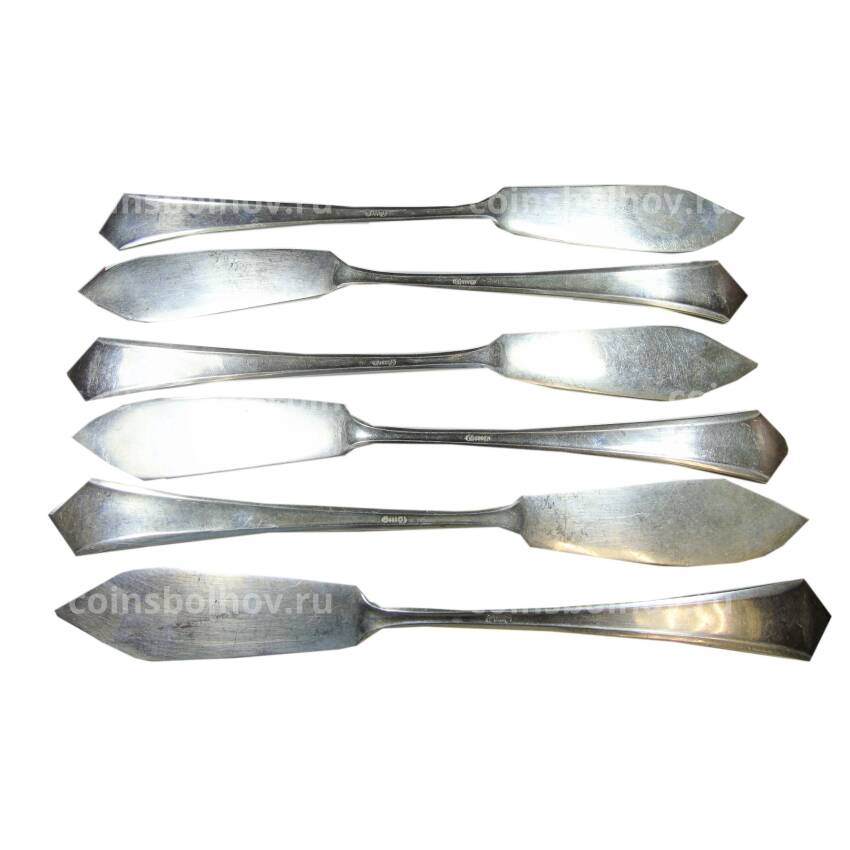 Нож серебряный для рыбы (набор из 6 предметов) (вид 2)