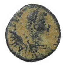 Монета Фоллис Римская Империя  (аверс)
