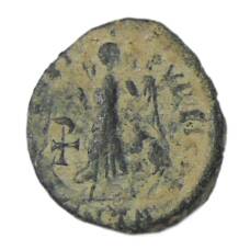 Монета Фоллис Римская Империя  (реверс)
