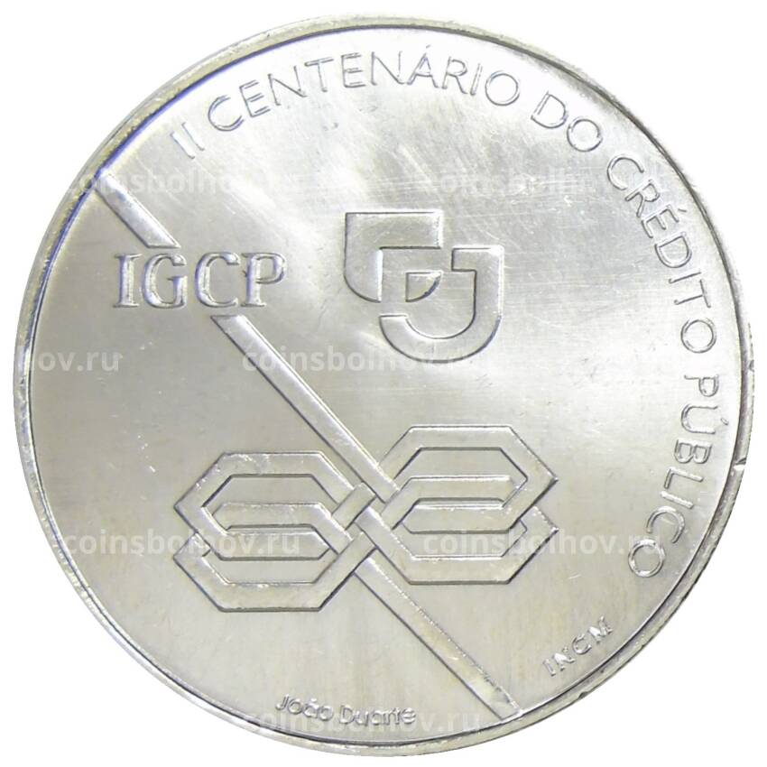 Монета 1000 эскудо 1997 года Португалия — 200 лет Государственному кредитованию