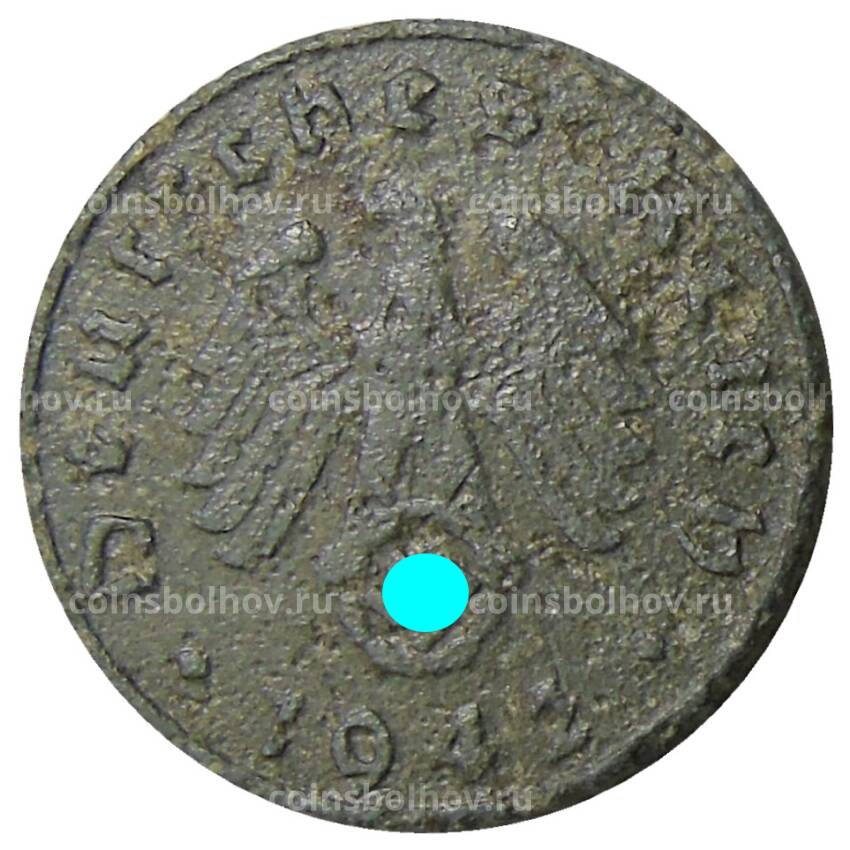 Монета 5 рейхспфеннигов 1942 года A Германия