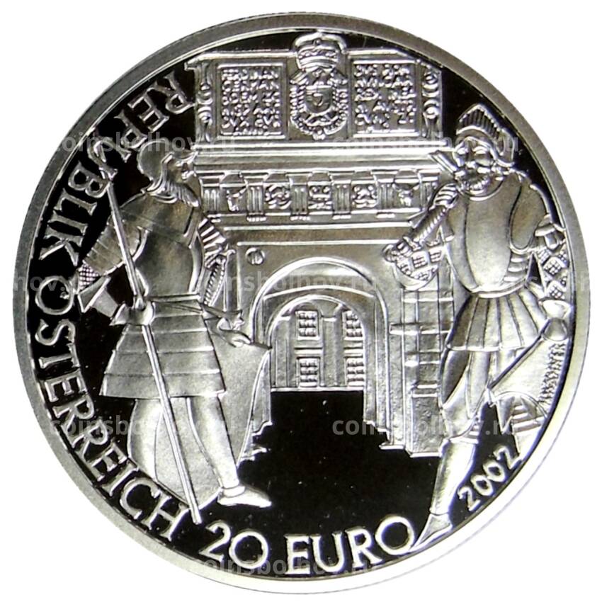 Монета 20 евро 2002 года Австрия — Фердинанд I (вид 2)
