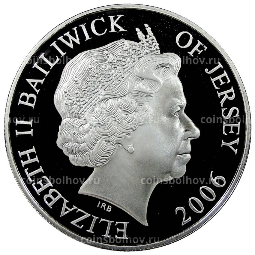 Монета 5 фунтов 2006 года Джерси — Хард -Хук-Бромхед (вид 2)