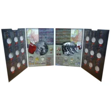 Альбом-планшет для монет  номиналом 5 рублей 2015 года серия  «70 лет Победы в ВОВ» (реверс)