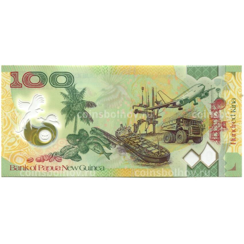 Банкнота 100 кина 2018 года Папуа — Новая Гвинея — Форум АПЕК (вид 2)
