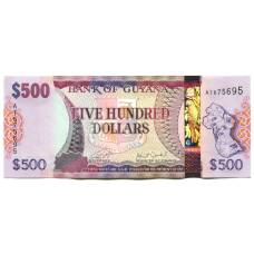 Банкнота 500 долларов 2018 года Гайана