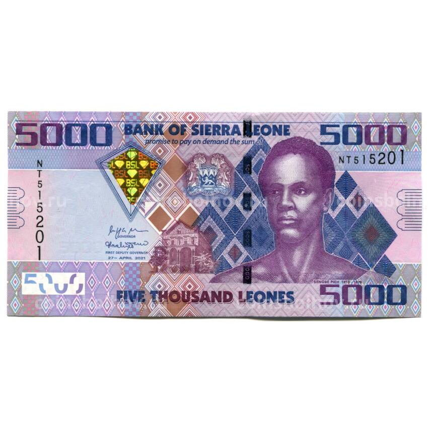 Банкнота 5000 леоне 2021 года Сьерра-Леоне