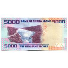 Банкнота 5000 леоне 2021 года Сьерра-Леоне (вид 2)