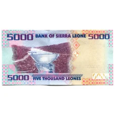 Банкнота 5000 леоне 2021 года Сьерра-Леоне (вид 2)