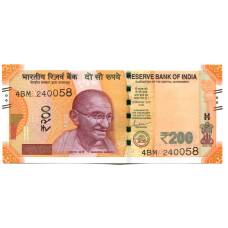 Банкнота 200 рупий 2022 года Индия