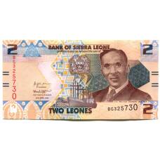 Банкнота 2 леоне 2022 года Сьерра-Леоне