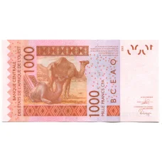 Банкнота 1000 франков 2003 года Кот д-Ивуар (буква А) (реверс)