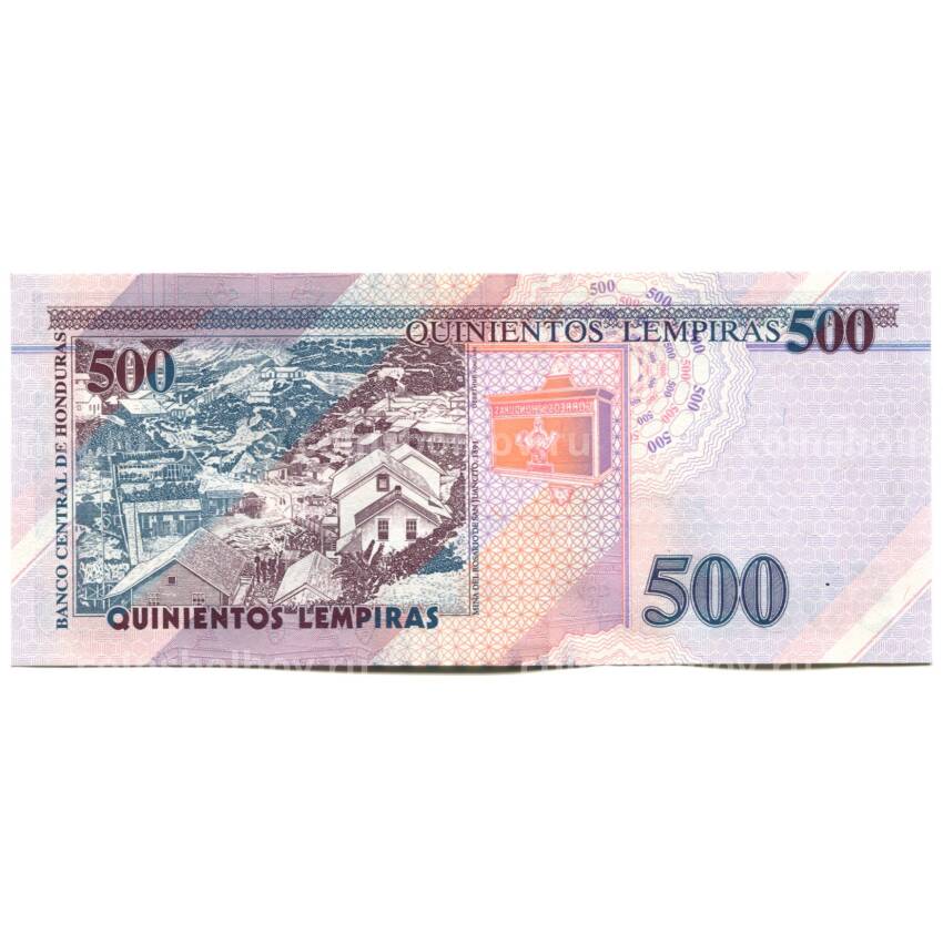 Банкнота 500 лемпир 2016 года Гондурас (вид 2)