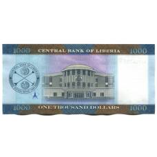 Банкнота 1000 долларов 2022 года Либерия (вид 2)