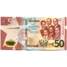 Банкнота 50 седи 2019 года Гана (аверс)
