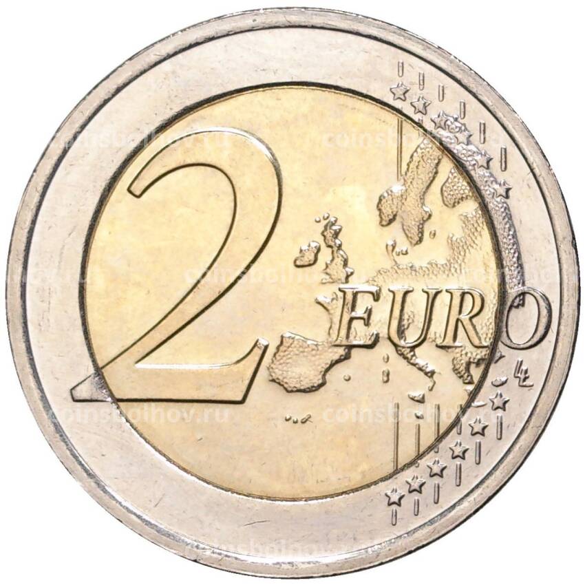 Монета 2 евро 2017 года Люксембург —  200 лет со дня рождения Виллема III (вид 2)
