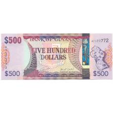 Банкнота 500 долларов 2018 года Гайана