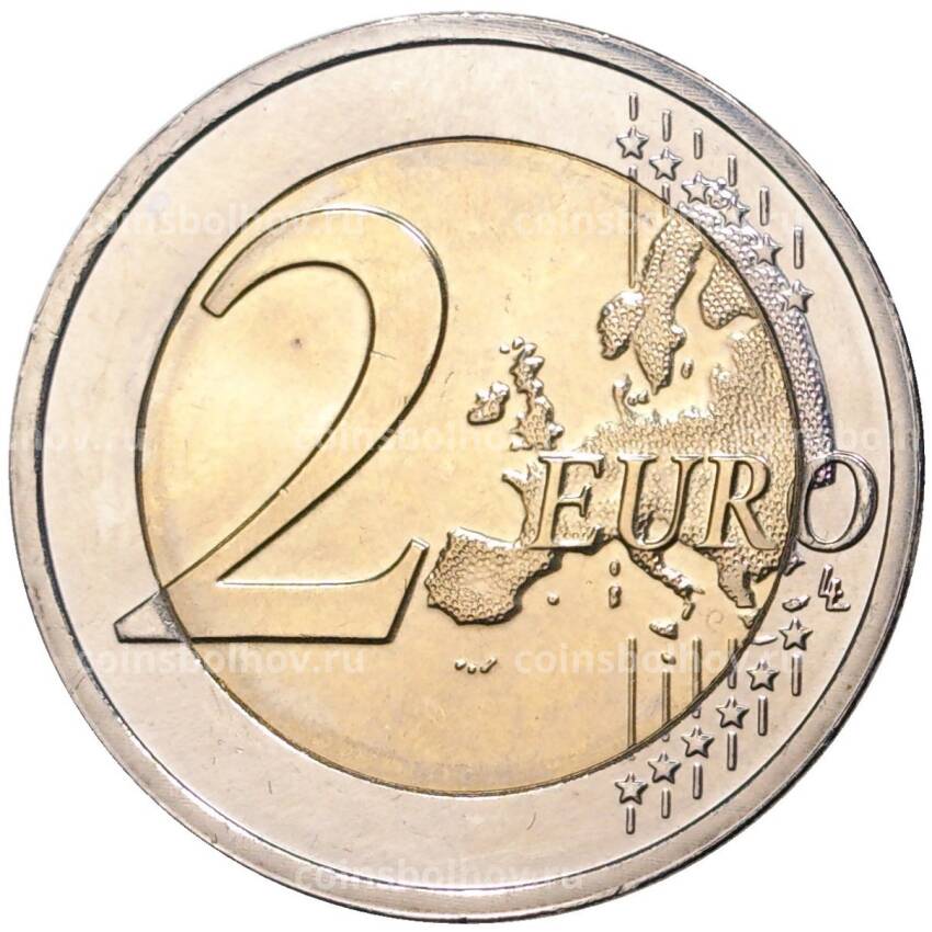 Монета 2 евро 2019 года Люксембург —  100 лет всеобщему избирательному праву в Люксембурге (вид 2)