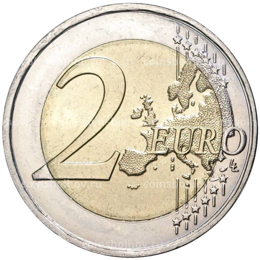 Монета 2 евро 2011 года Франция —  30 лет Дню музыки во Франции (вид 2)