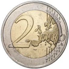 Монета 2 евро 2010 года Франция —  70 лет речи Шарля де Голля «Ко всем французам» (реверс)