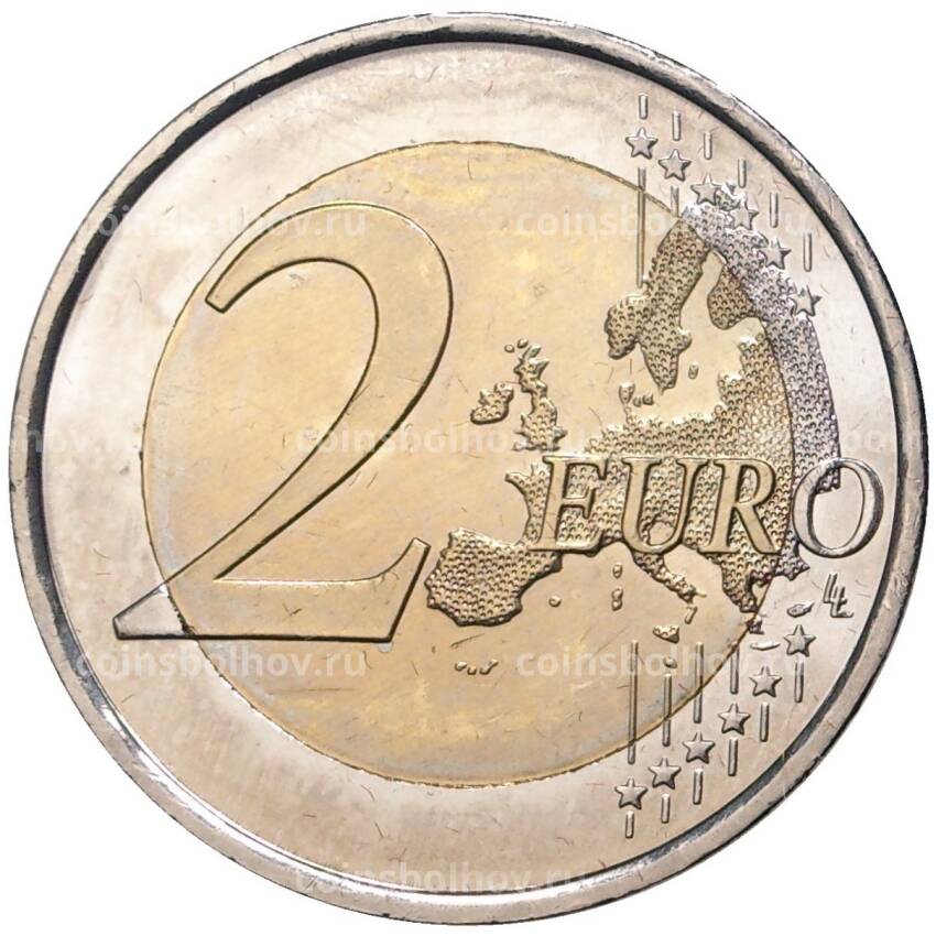 Монета 2 евро 2017 года Испания —  ЮНЕСКО — Церковь Санта-Мария-дель-Наранко в Овьедо (вид 2)