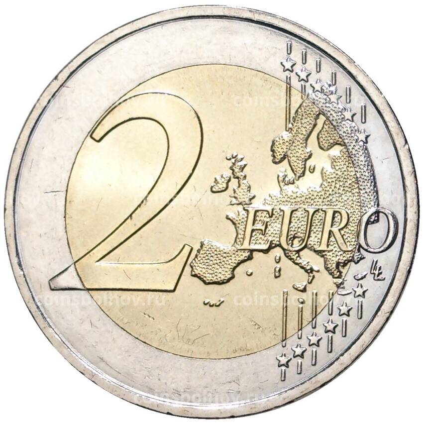 Монета 2 евро 2019 года Франция —  30 лет падению Берлинской стены (вид 2)