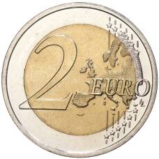 Монета 2 евро 2017 года Словения —  10 лет введению евро в Словении (реверс)