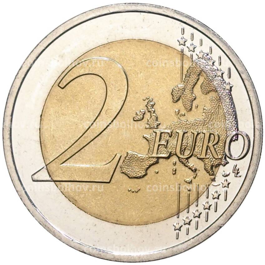 Монета 2 евро 2017 года Словения —  10 лет введению евро в Словении (вид 2)