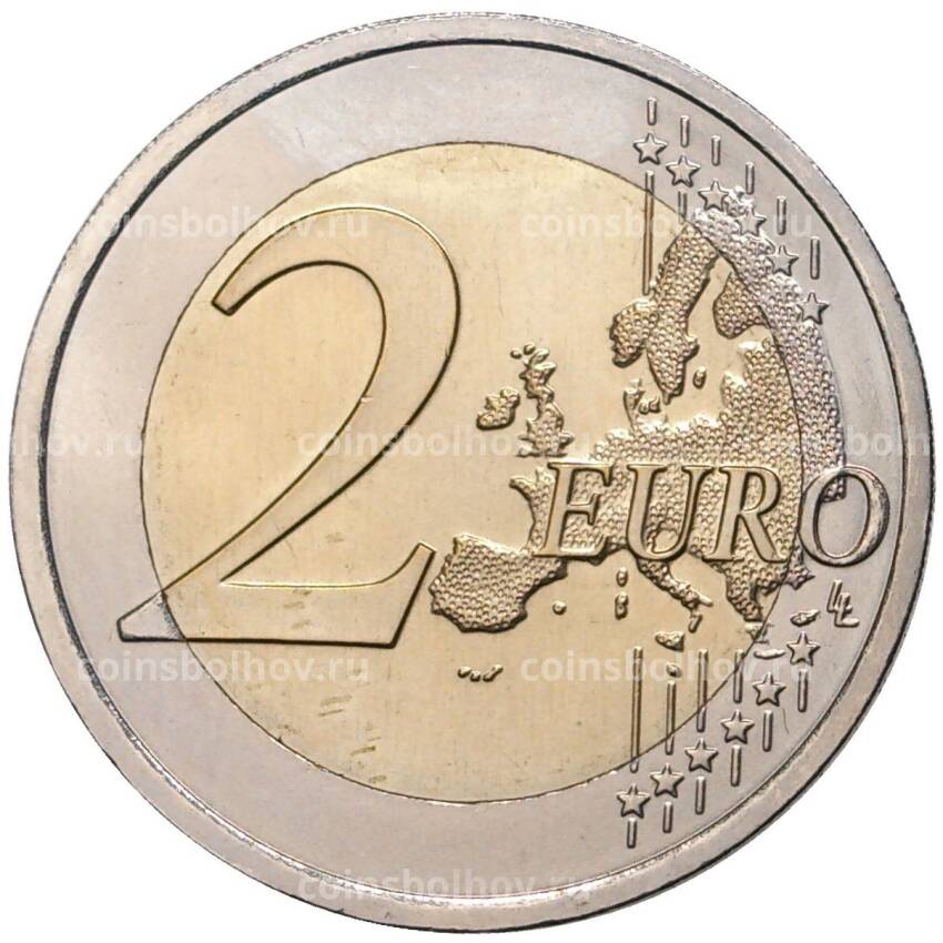 Монета 2 евро 2012 года Австрия —  10 лет евро наличными (вид 2)