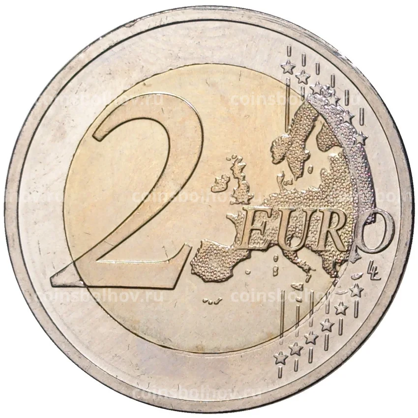 Монета 2 евро 2015 года Кипр —  30 лет флагу Европейского союза (вид 2)