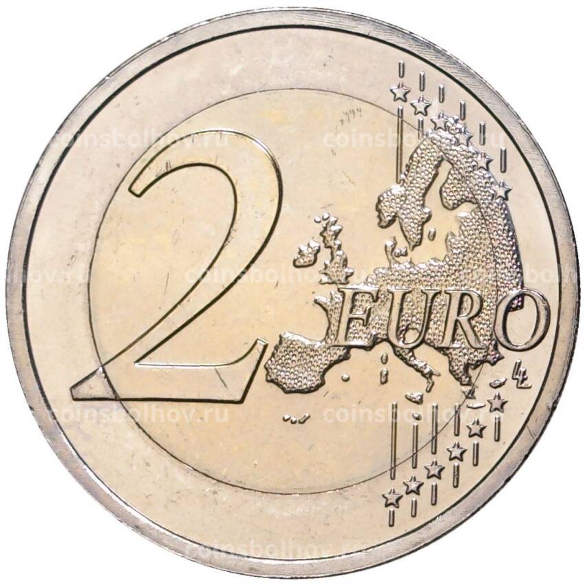 Монета 2 евро 2015 года Нидерланды —  30 лет флагу Европейского союза (вид 2)