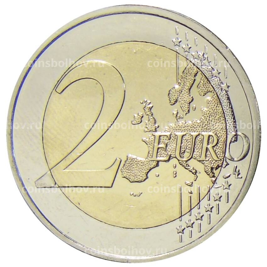Монета 2 евро 2007 года Финляндия —  90 лет независимости Финляндии (вид 2)