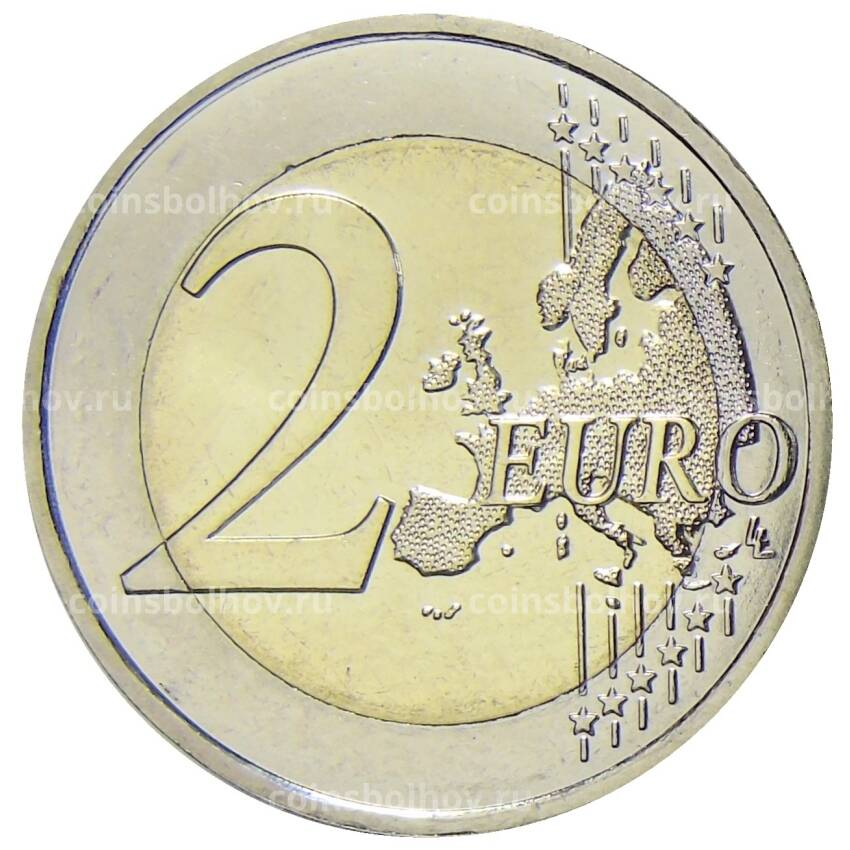 Монета 2 евро 2018 года Франция —  100 лет окончанию Первой Мировой войны (вид 2)
