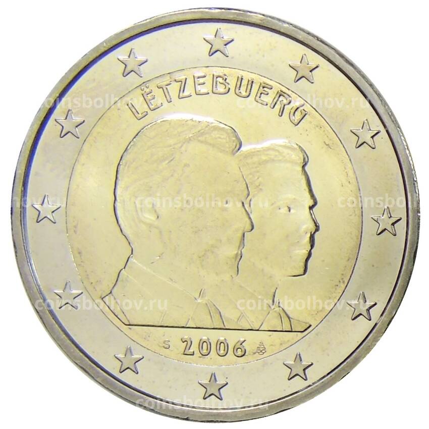 Монета 2 евро 2006 года Люксембург —  25 лет принцу Гийома