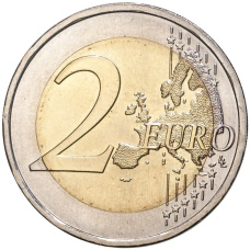 Монета 2 евро 2019 года Португалия —  500 лет кругосветному плаванию Магеллана (реверс)