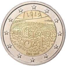 Монета 2 евро 2019 года Ирландия —  100 лет первому заседанию Дойл Эреан (аверс)