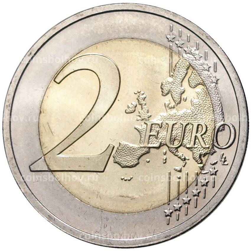 Монета 2 евро 2016 года Эстония —  100 лет со дня рождения Пауля Кереса (вид 2)