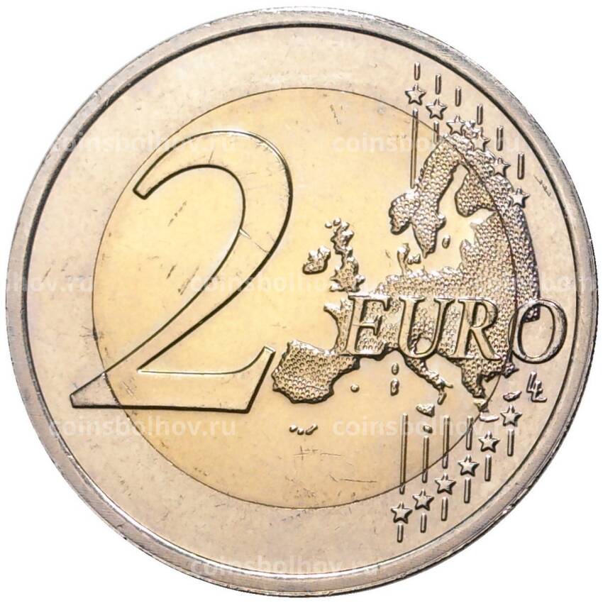 Монета 2 евро 2014 года Нидерланды —  Вступление на престол Короля Виллема-Александра (вид 2)