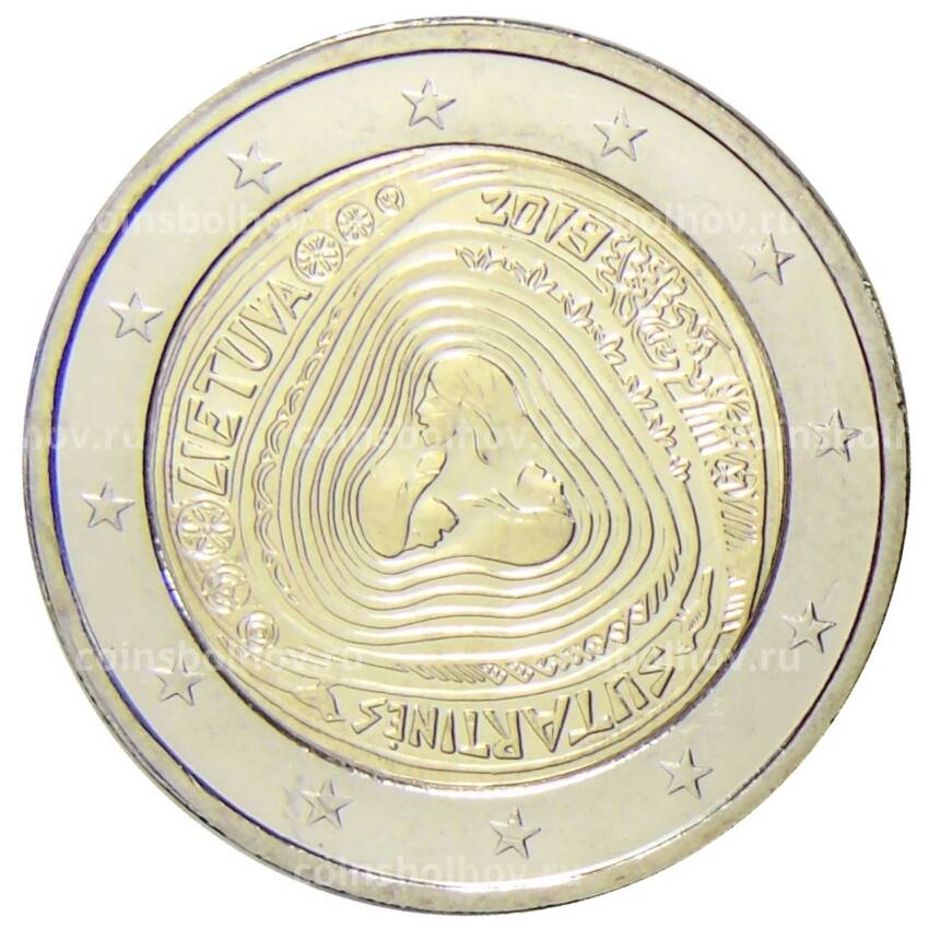 Монета 2 евро 2019 года Литва —  Народные литовские песни — Сутартинес