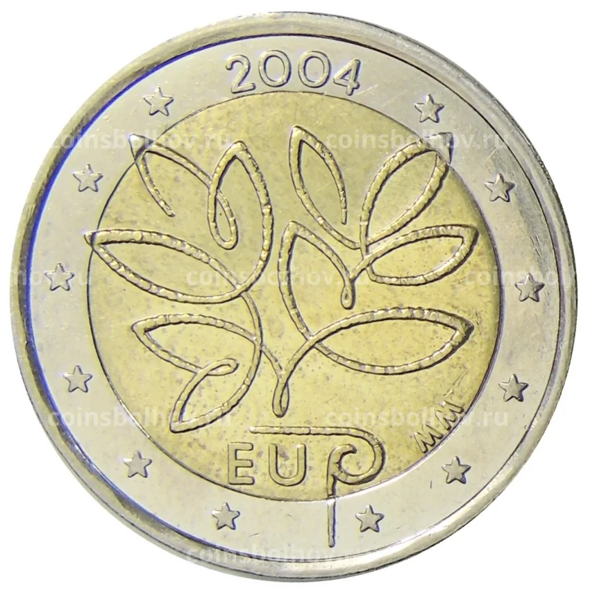 Монета 2 евро 2004 года Финляндия —  Вступление в Европейский союз 10-ти новых государств