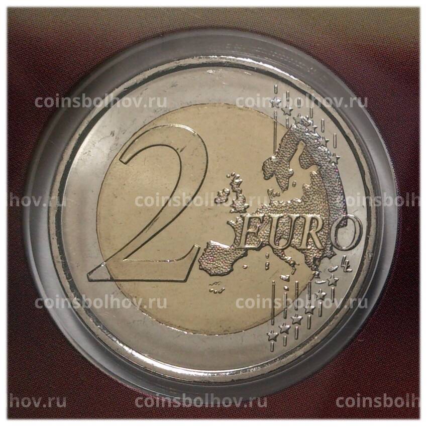 Монета 2 евро 2016 года Андорра —  25 лет Радио и телевидению Андорры (в блистере) (вид 2)