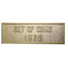 Жетон шильдик из годового набора монет СССР 1976 год (вид 2)