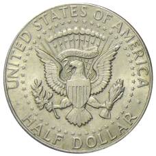 Монета 1/2 доллара (50 центов) 1967 года США (реверс)
