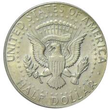 Монета 1/2 доллара (50 центов) 1968 года D США (реверс)